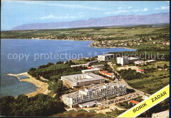 Zadar Zadra Zara Fliegeraufnahme mit Strand