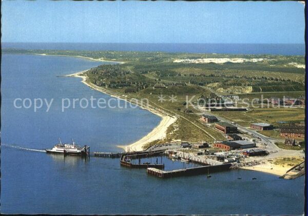 List Sylt Fliegeraufnahme mit Strand und Hafen