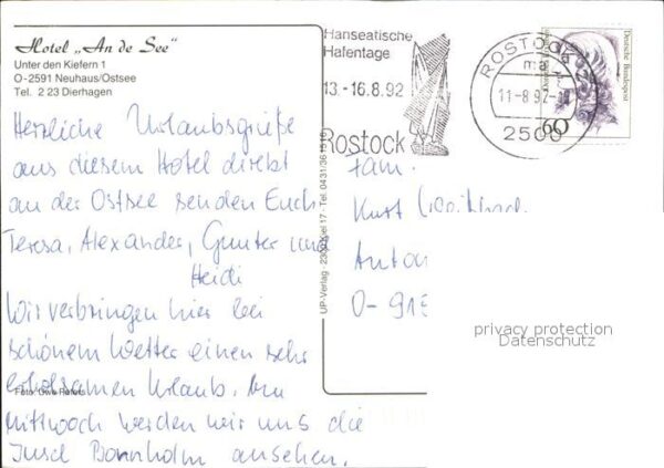 Dierhagen Ostseebad Fliegeraufnahme Hotel An der See mit St – Bild 2
