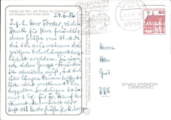Hopfen See Fliegeraufnahme mit Allgäuer und Tirole – Bild 2