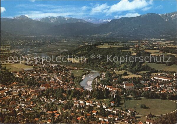 Bad Toelz Fliegeraufnahme mit Isartal