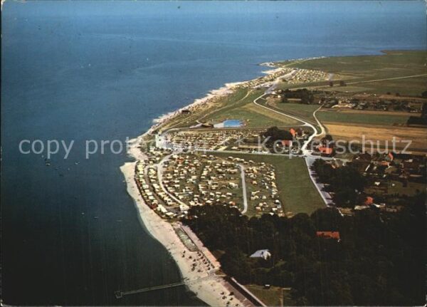 Dangast Nordseebad Fliegeraufnahme Strand Camping