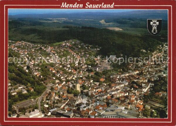 Menden Sauerland Fliegeraufnahme