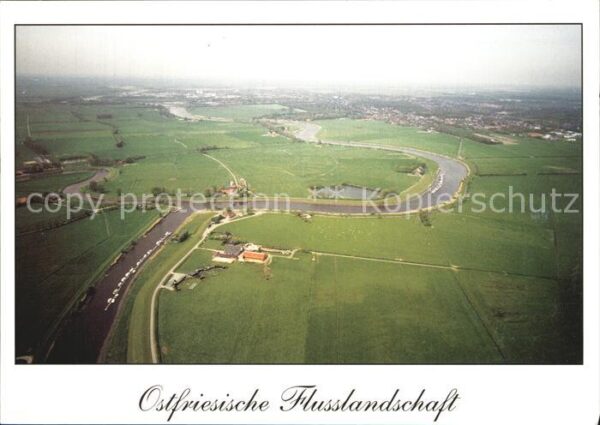 Ostfriesland Fliegeraufnahme Wilthausen mit Pünte
