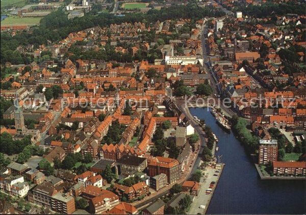 Emden Ostfriesland Fliegeraufnahme Seehafenstadt