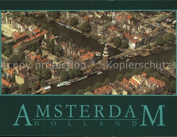 Amsterdam Niederlande Fliegeraufnahme Oude Schans met Montelb