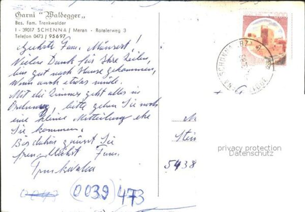 Schenna Meran Garni Waldegger – Bild 2
