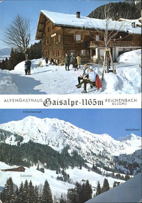 Reichenbach Oberstdorf Alpengasthaus Gaisalpe