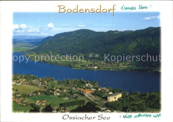 Bodensdorf Steindorf Fliegeraufnahme mit Ossiacher See mit S