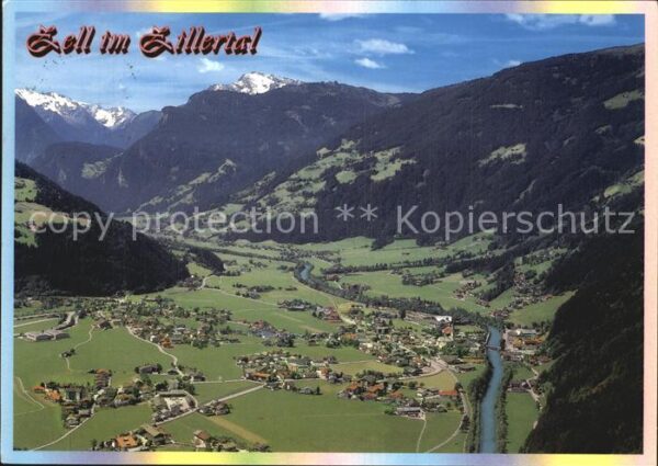 Zell Ziller Tirol Fliegeraufnahme