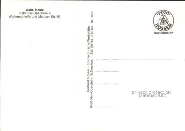 Idar-Oberstein Weiherschleife Gebrüder Heinz Schmuckst – Bild 2