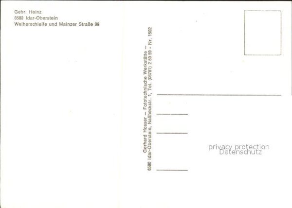 Idar-Oberstein Weiherschleife Gebrüder Heinz Schmuckst – Bild 2