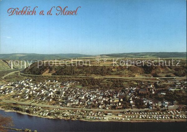 Dieblich Fliegeraufnahme mit Mosel
