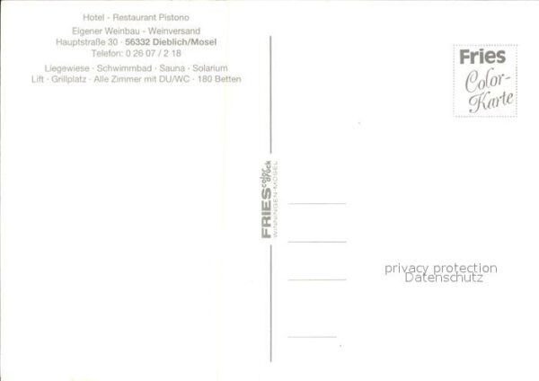 Dieblich Hotel Restaurant Pistono – Bild 2