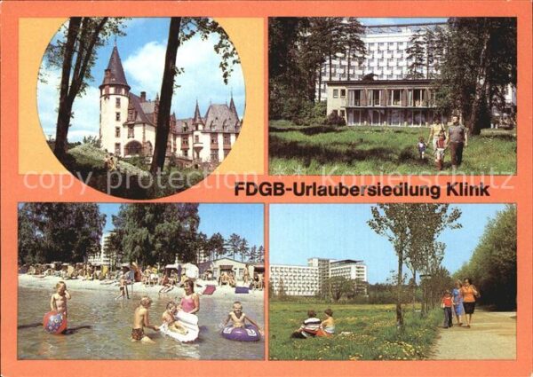 Klink Waren Urlaubersiedlung Strand Schloß