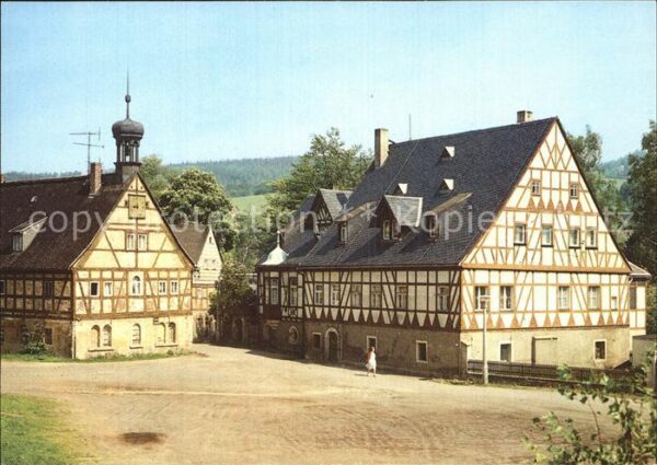 Olbernhau Erzgebirge Saigerhütte Fachwerkhäuser