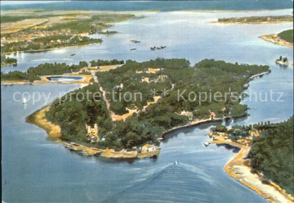 Wannsee Fliegeraufnahme mit Restaurant Blockhau
