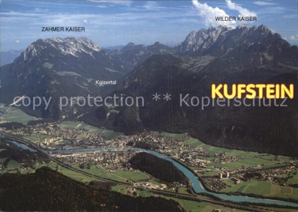 Kufstein Tirol Blick vom Pending Schutzhaus Zahmer- un