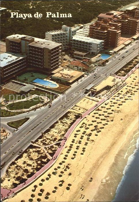 Playa de Palma Mallorca Fliegeraufnahme Hotels und Strand