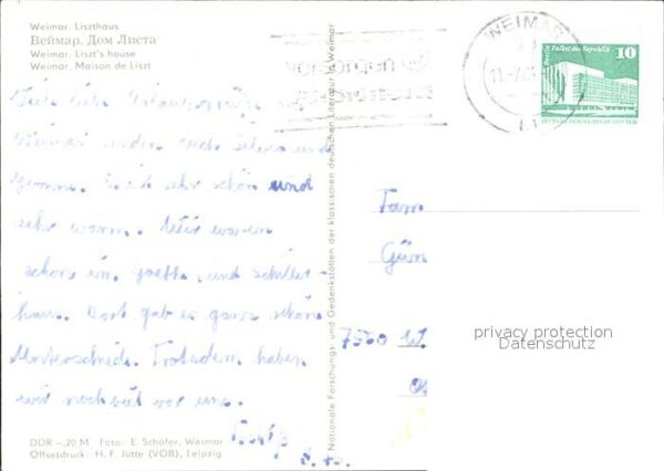 Weimar Thueringen Liszthaus – Bild 2