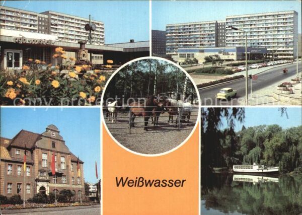 Weisswasser Oberlausitz Wasserturm Tiergarten Rathaus