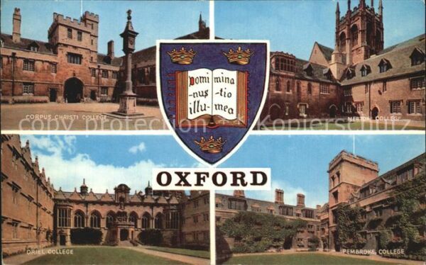 Oxford Oxfordshire Corpus Christi- Oriel- Mertown- Pembrok
