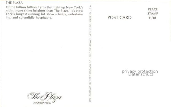 New York City Plaza Hotel bei Nacht – Bild 2