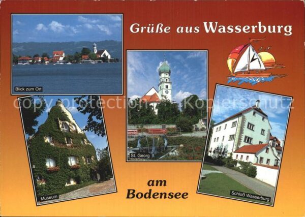 Wasserburg Bodensee Teilansicht Museum Sankt Georg Schloss