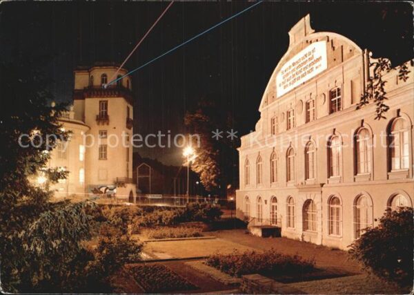 Kassel Friedrichsplatz mit Laserstrahl