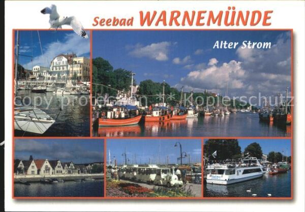Warnemuende Ostseebad Alter Strom  Hafen Schiffe