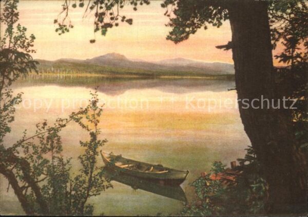 Gudbrandsdalen See mit Ruderboot