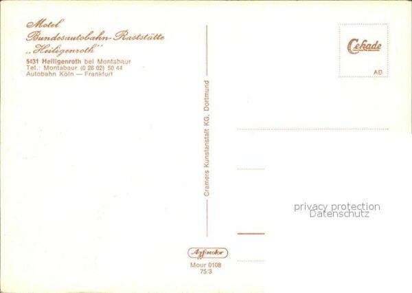 Heiligenroth Bundesautobahn-Raststätte – Bild 2
