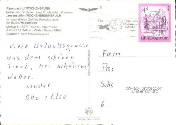 Ellmau Tirol Alpengasthof Wochenbrunn – Bild 2
