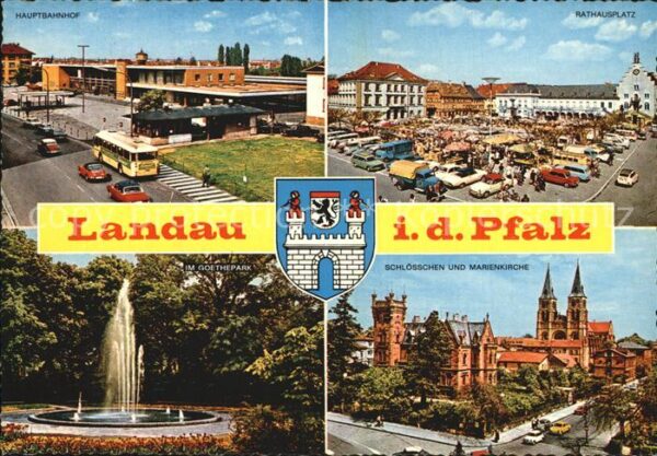 Landau Pfalz Hauptbahnhof Goetheplatz Schlösschen Ma