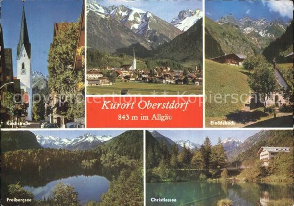 Oberstdorf Kirchstrasse Freibergsee Christlessee E