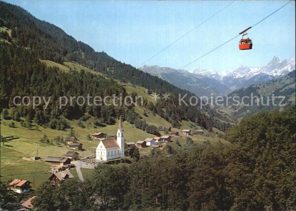 Silbertal Kristberg Seilbahn gegen Rhätikon