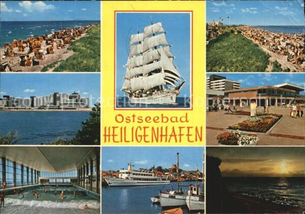 Heiligenhafen Ostseebad strand Panorama Hallenwellenbad Hafen Z