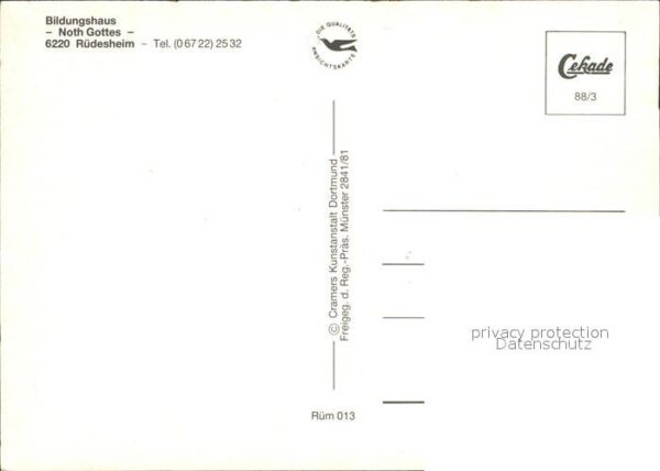 Ruedesheim Rhein Fliegeraufnahme Bildungshaus Noth Gotte – Bild 2