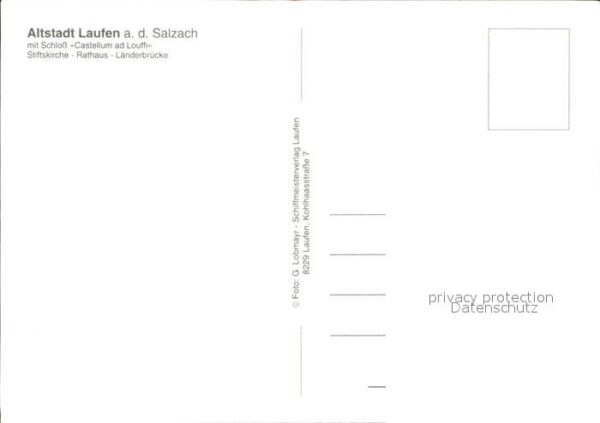 Laufen Salzach Fliegeraufnahme Altstadt Schloss Stifts – Bild 2