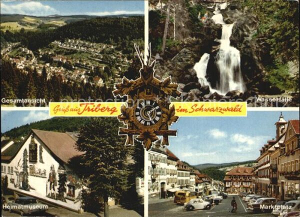 Triberg Schwarzwald Gesamtansicht Hematmuseum Marktplatz Wa