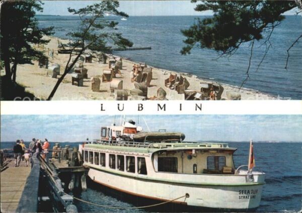 Lubmin Ostseebad Strand Personenschiff Seeadler