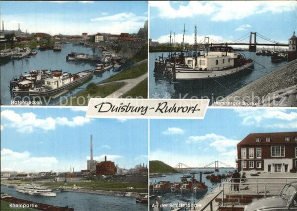 Duisburg Ruhr Hafenbecken Rheinpartie Schifferbörse H
