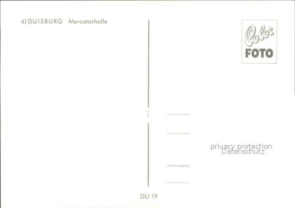 Duisburg Ruhr Mercatorhalle – Bild 2