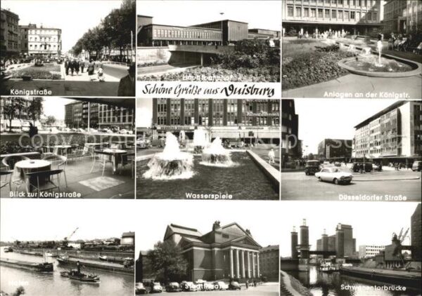 Duisburg Ruhr Königstrasse Rheinpartie Wasserspiele H