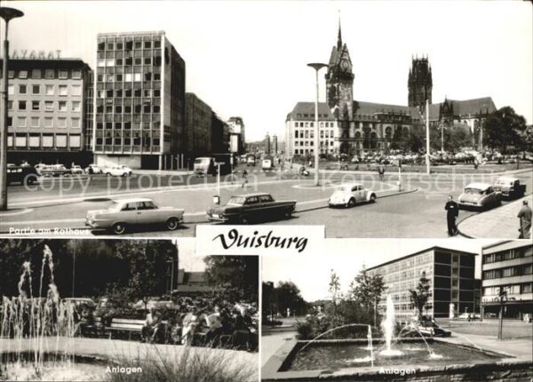 Duisburg Ruhr Partie am Rathaus Anlagen