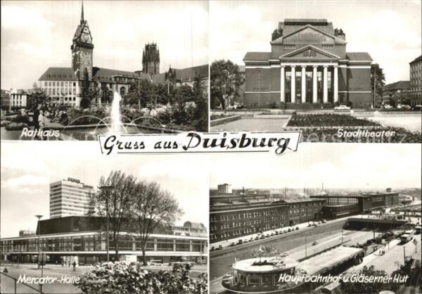 Duisburg Ruhr Rathaus Mercatorhalle Stadttheater Haup