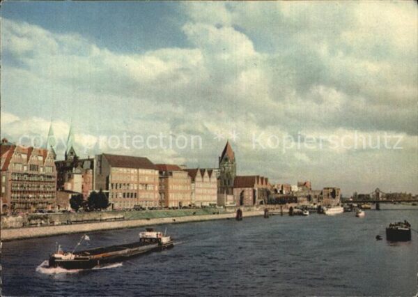 Bremen Partie an der Schlachte