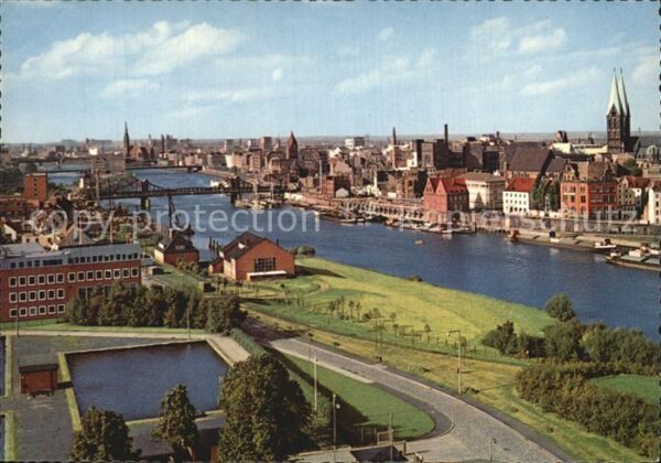 Bremen Weser und Stadtansicht