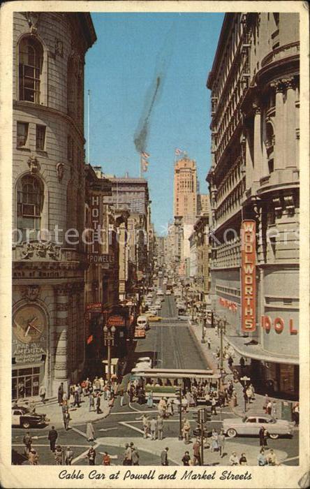 San Francisco California Straßenbahn Marktstraße