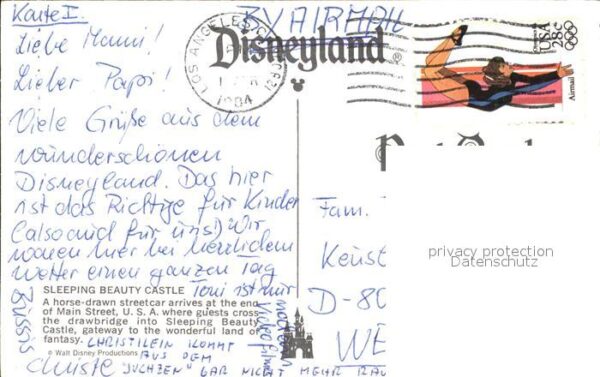 Los Angeles California Disneyland Sleeping Beauty Castle – Bild 2